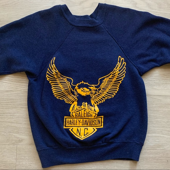 Harley-Davidson Tops - 1960s 1970s Harley Davidson Motorcycle Sweatshirt